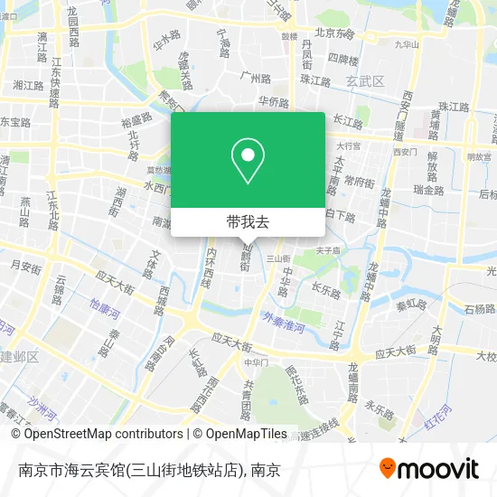南京市海云宾馆(三山街地铁站店)地图