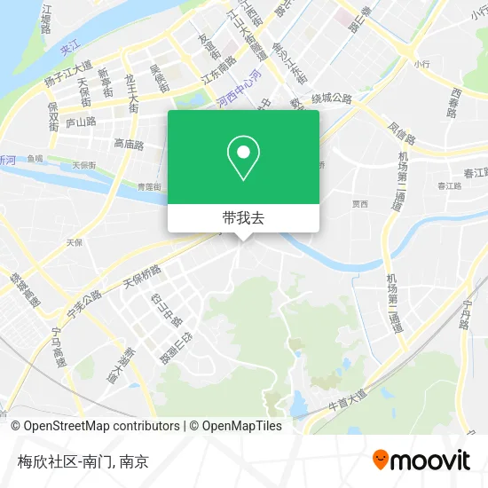 梅欣社区-南门地图