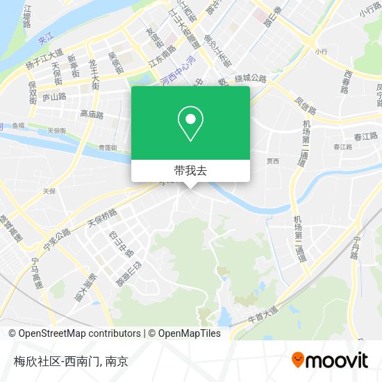 梅欣社区-西南门地图