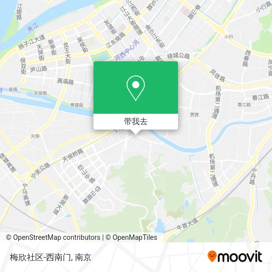 梅欣社区-西南门地图