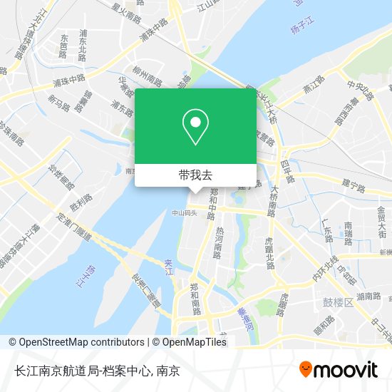 长江南京航道局-档案中心地图