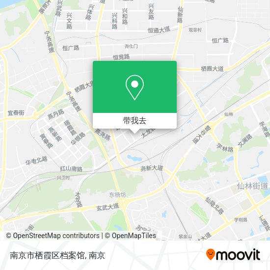 南京市栖霞区档案馆地图