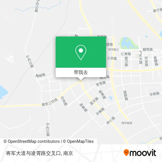 将军大道与凌霄路交叉口地图