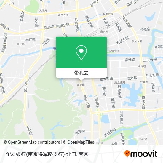 华夏银行(南京将军路支行)-北门地图