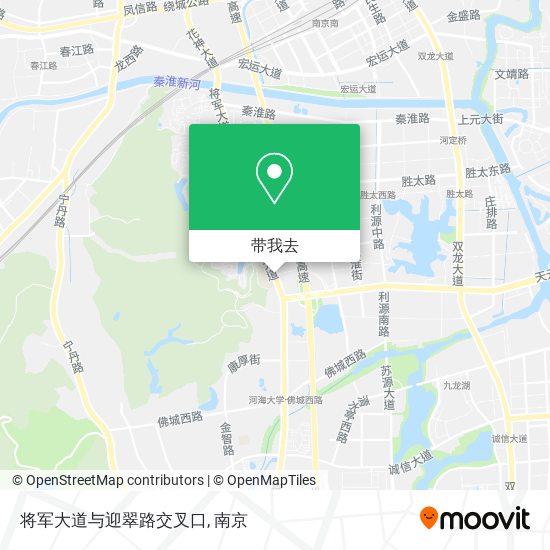 将军大道与迎翠路交叉口地图