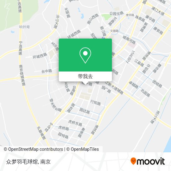 众梦羽毛球馆地图