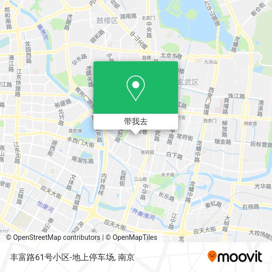 丰富路61号小区-地上停车场地图