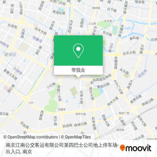 南京江南公交客运有限公司第四巴士公司地上停车场-出入口地图