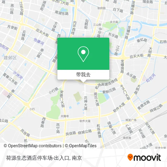 荷源生态酒店停车场-出入口地图