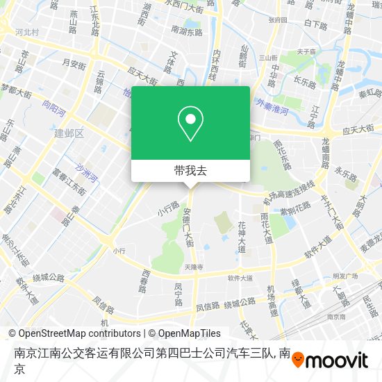 南京江南公交客运有限公司第四巴士公司汽车三队地图