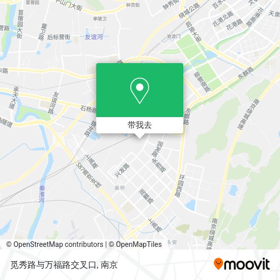 觅秀路与万福路交叉口地图