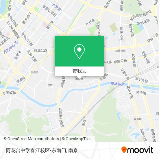 雨花台中学春江校区-东南门地图