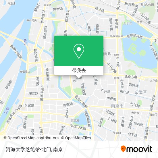 河海大学芝纶馆-北门地图
