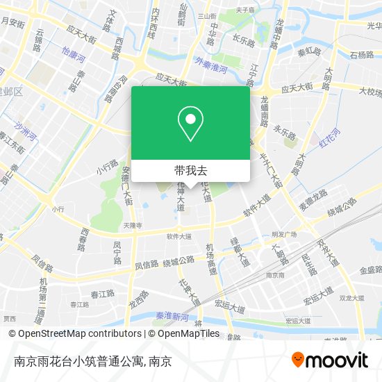 南京雨花台小筑普通公寓地图