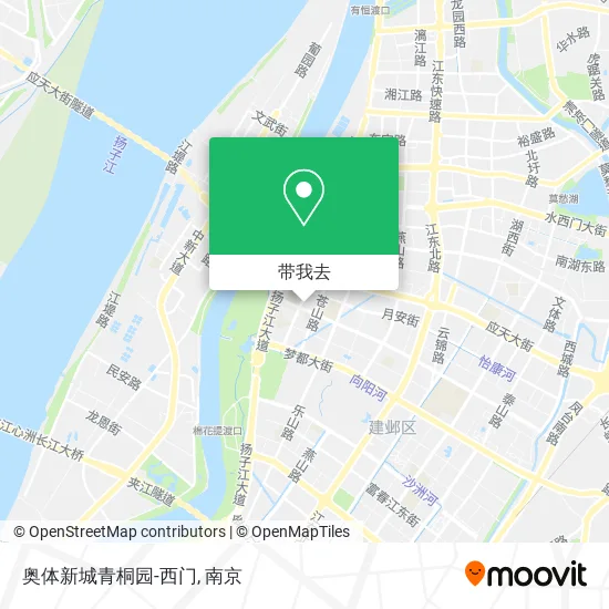 奥体新城青桐园-西门地图