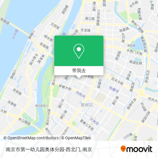 南京市第一幼儿园奥体分园-西北门地图