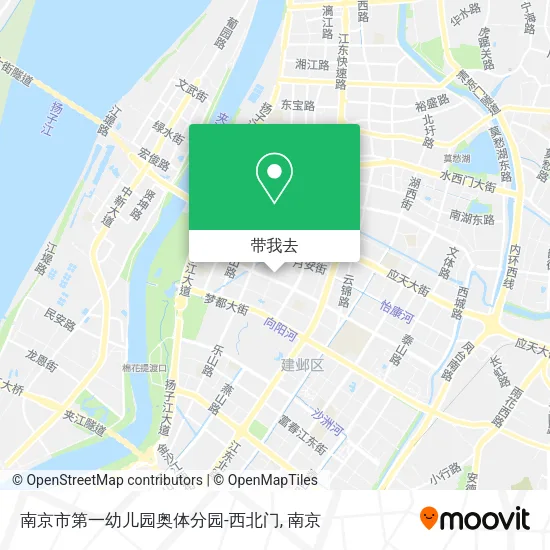 南京市第一幼儿园奥体分园-西北门地图