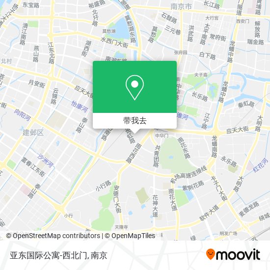 亚东国际公寓-西北门地图