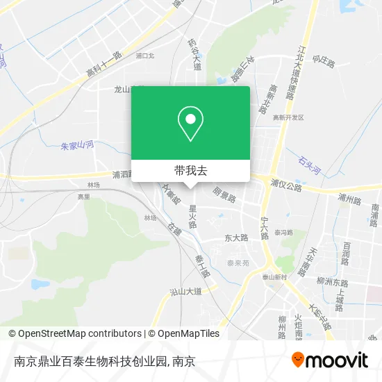 南京鼎业百泰生物科技创业园地图