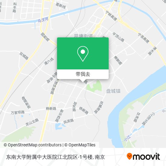 东南大学附属中大医院江北院区-1号楼地图