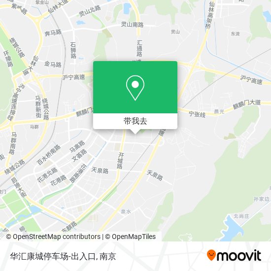华汇康城停车场-出入口地图