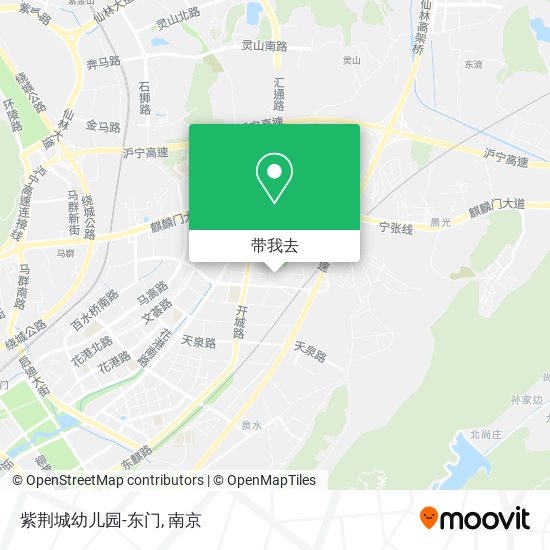紫荆城幼儿园-东门地图