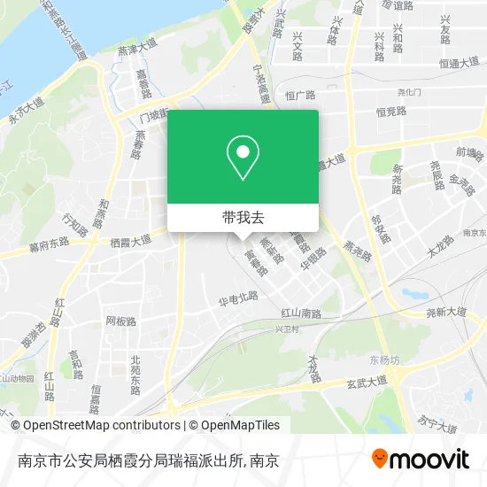 南京市公安局栖霞分局瑞福派出所地图