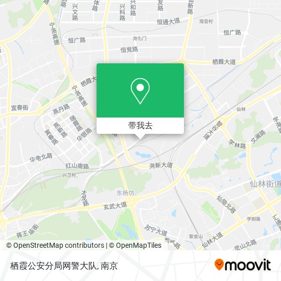 栖霞公安分局网警大队地图
