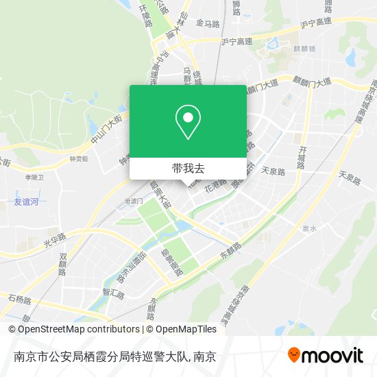南京市公安局栖霞分局特巡警大队地图