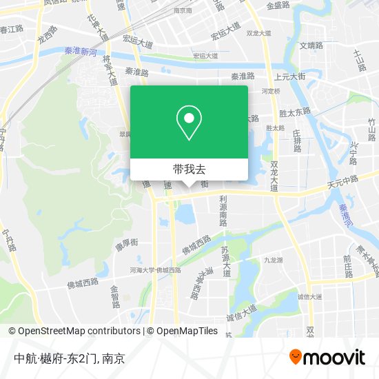 中航·樾府-东2门地图