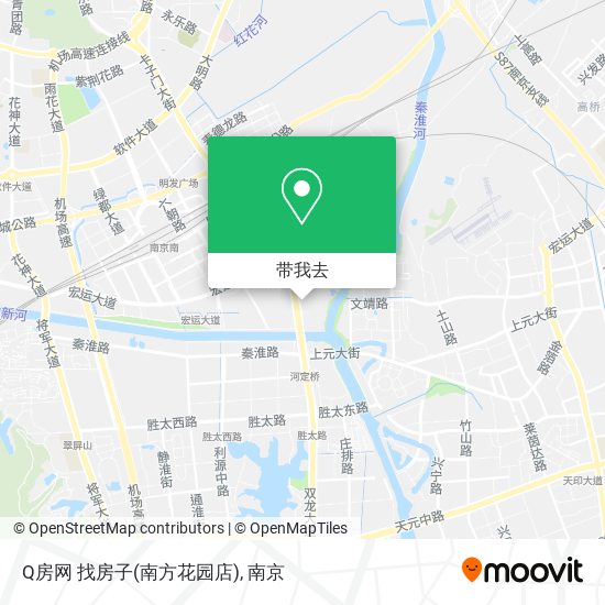 Q房网 找房子(南方花园店)地图