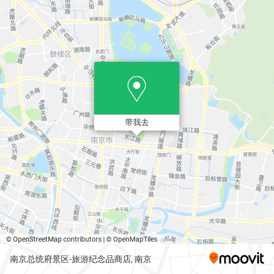 南京总统府景区-旅游纪念品商店地图