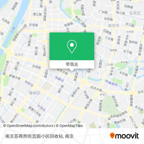 南京苏商所街贡园小区回收站地图