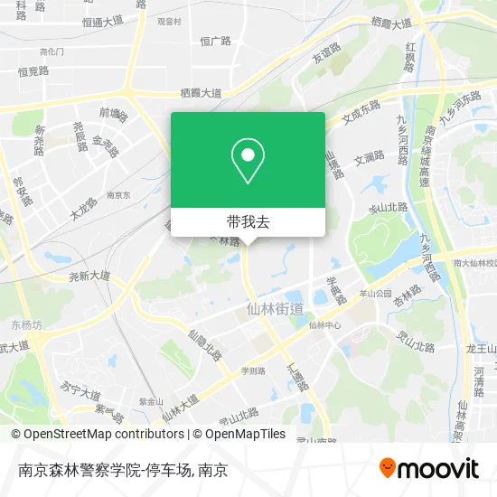 南京森林警察学院-停车场地图