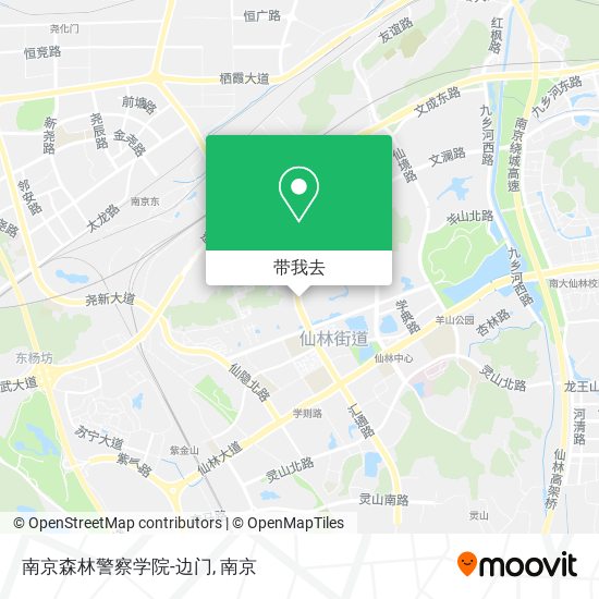 南京森林警察学院-边门地图
