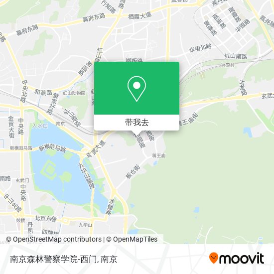 南京森林警察学院-西门地图