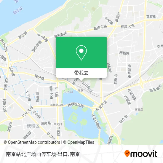 南京站北广场西停车场-出口地图