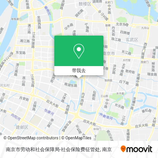 南京市劳动和社会保障局-社会保险费征管处地图