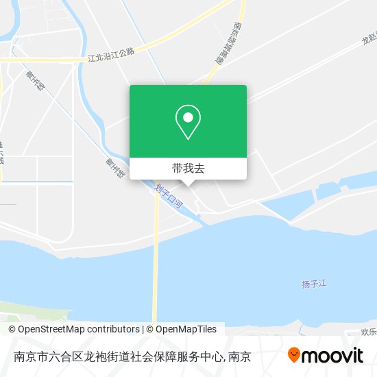 南京市六合区龙袍街道社会保障服务中心地图