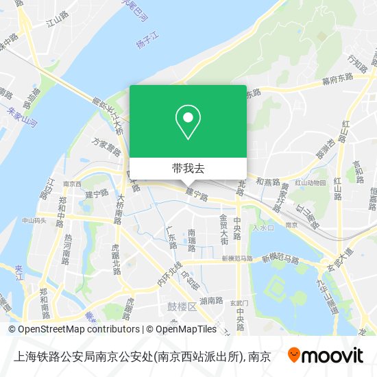 上海铁路公安局南京公安处(南京西站派出所)地图
