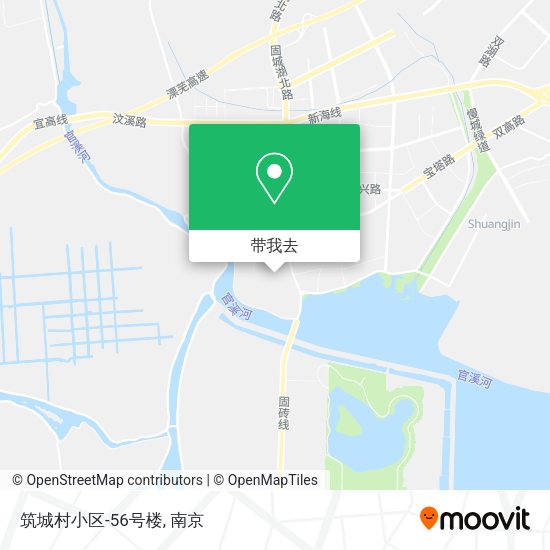 筑城村小区-56号楼地图