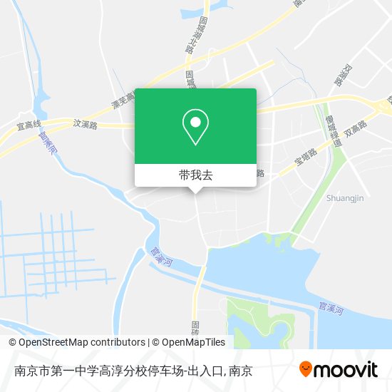 南京市第一中学高淳分校停车场-出入口地图