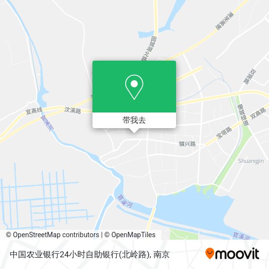 中国农业银行24小时自助银行(北岭路)地图