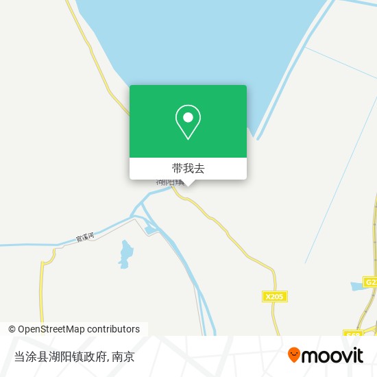 当涂县湖阳镇政府地图