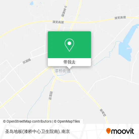圣岛地板(漆桥中心卫生院南)地图