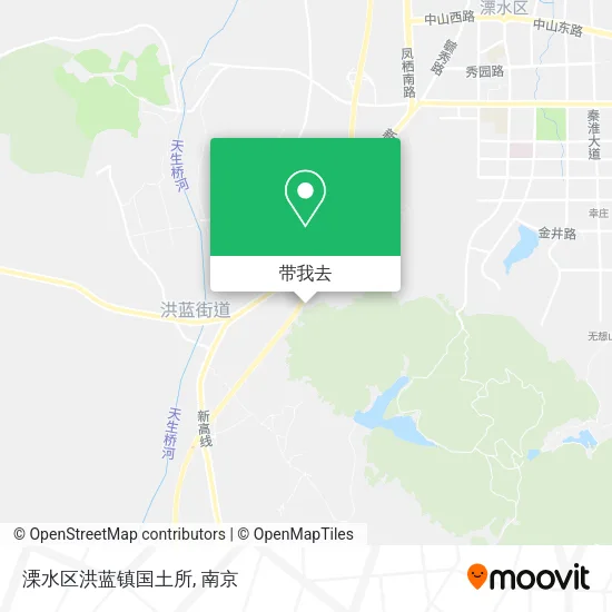 溧水区洪蓝镇国土所地图