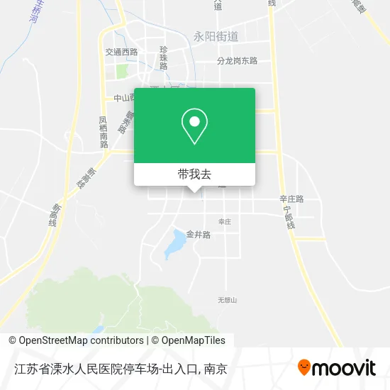 江苏省溧水人民医院停车场-出入口地图