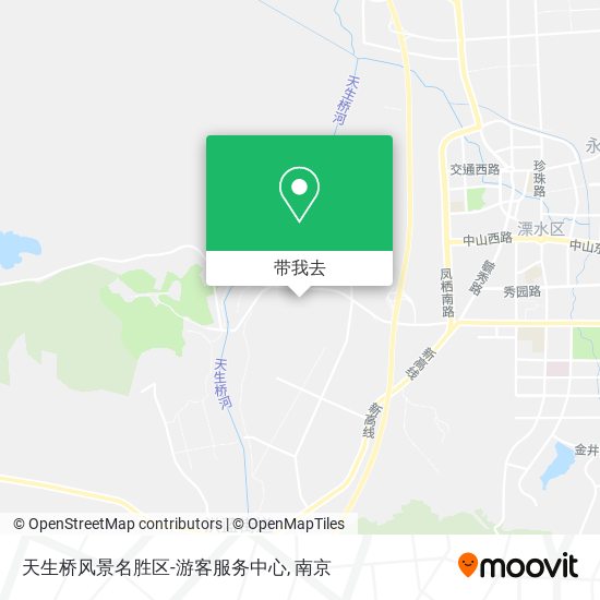 天生桥风景名胜区-游客服务中心地图