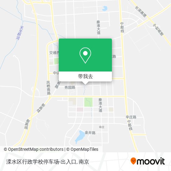 溧水区行政学校停车场-出入口地图