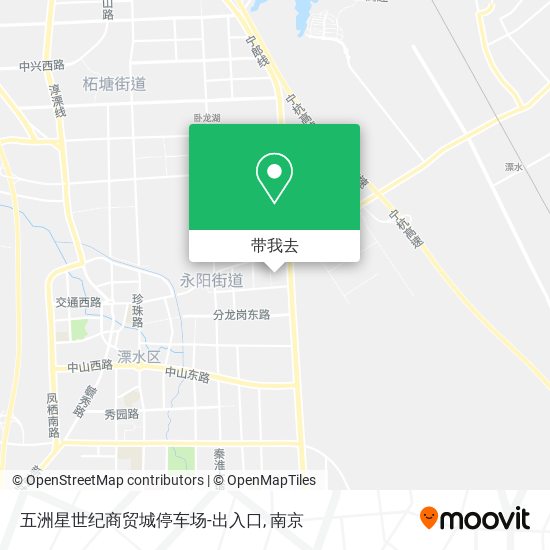 五洲星世纪商贸城停车场-出入口地图